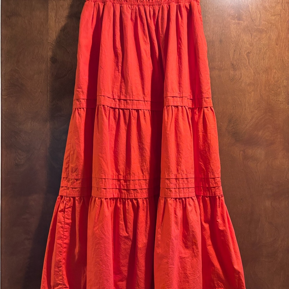 Quince 100% Cotton Poplin Tiered Maxi Skirt - Picture 7 of 10